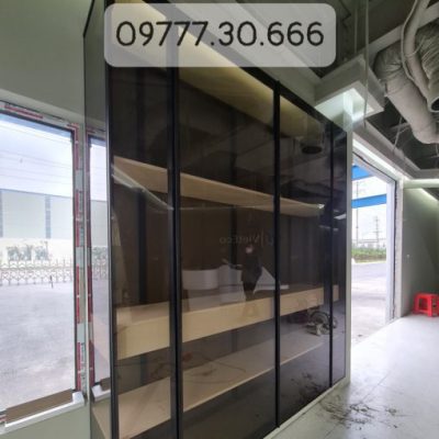 Tủ cánh kính 2 mặt kính cao cấp đẹp hiện đại