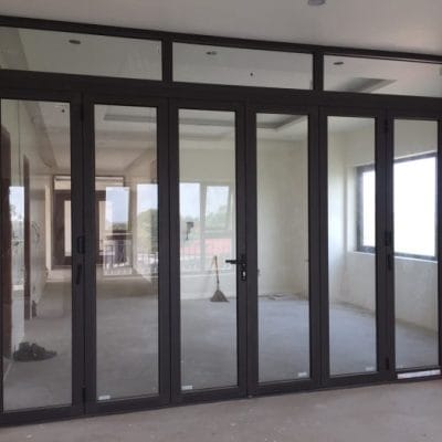 Cửa xếp trượt 6 cánh nhôm hệ Xingfa Nhập khẩu Quảng Đông