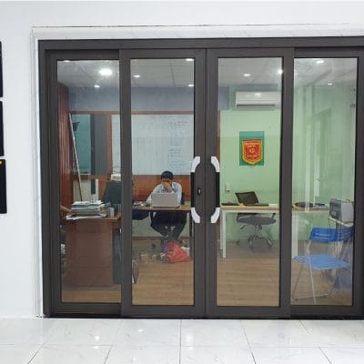 CẤU TẠO VÀ PHỤ KIỆN CỬA NHÔM TRƯỢT QUAY