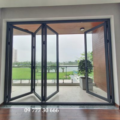 Video cửa xếp trượt 3 cánh hệ nhôm Xingfa cao cấp Video cửa xếp trượt 3 cánh hệ nhôm Xingfa cao cấp