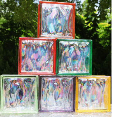 Gạch kính Cầu Vồng 190x190x80mm AVSING