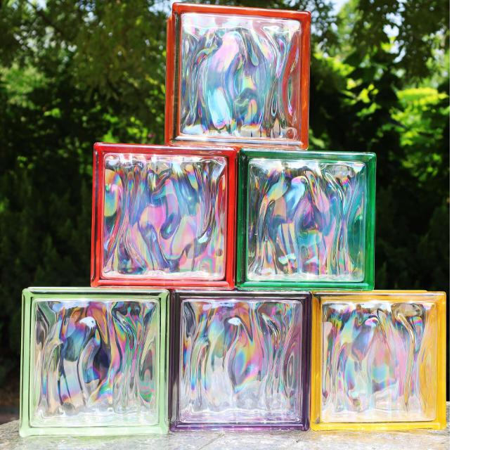 Gạch kính Cầu Vồng 190x190x80mm AVSING Gạch kính Cầu Vồng 190x190x80mm AVSING