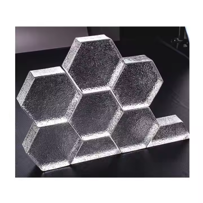 Gạch kính lấy sáng hình lục giác vân sần AVSING