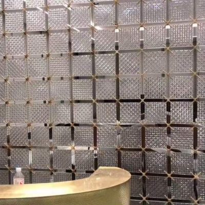 Vách ngăn gạch kính treo trong suốt