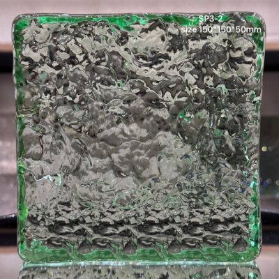 Gạch kính xanh biển vuông 150x150x50mm AVSING