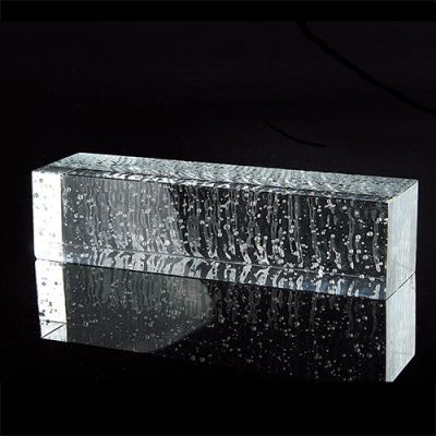 Gạch kính trong suốt có lỗ ngắn 200x100x50mm AVSING