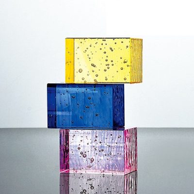 Gạch kính trong suốt có lỗ ngắn 200x100x50mm AVSING