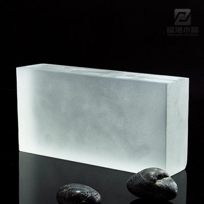 Gạch kính trong suốt có lỗ ngắn 200x100x50mm AVSING