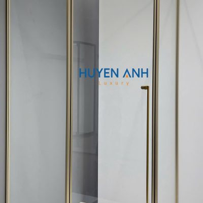 Phòng tắm kính góc hệ Slim 1 cánh mở quay 2 chiều linh hoạt