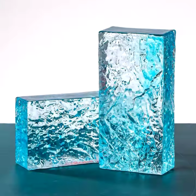 Gạch kính vân mây xanh trắng phối màu AVSING