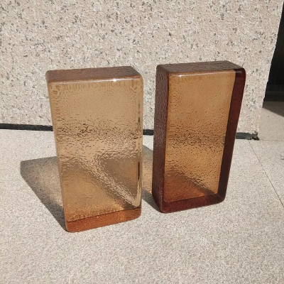 Gạch kính màu trà nâu 200x100mm AVSING