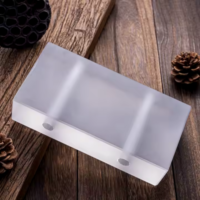 Gạch kính trơn mờ khoan lỗ ngắn 200x100x50mm AVSING