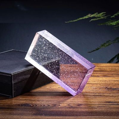 Gạch kính 2 màu màu xanh đỏ 200x100x50mm AVSING