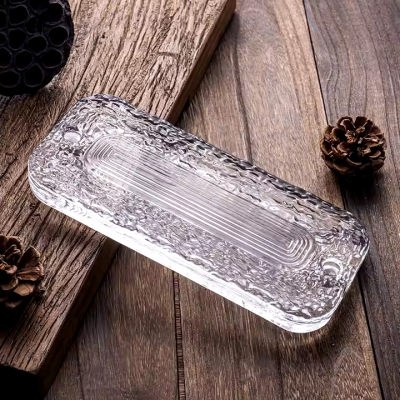 Gạch kính treo họa tiết lá cỏ AVSING