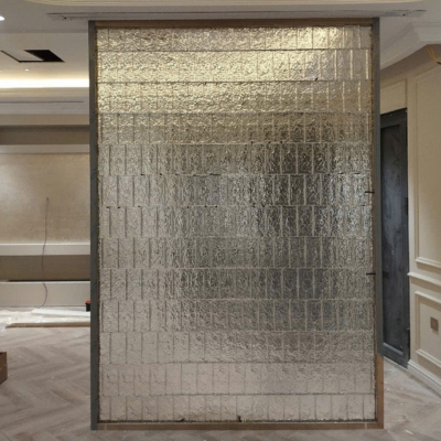 Gạch kính AVSING làm vách ngăn trang trí