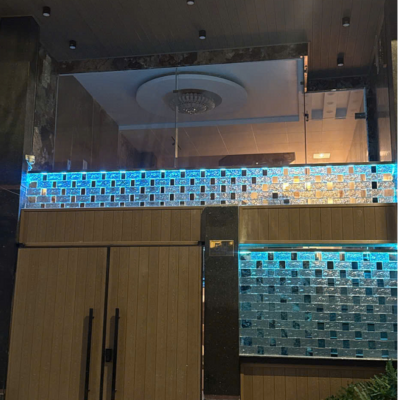 Gạch kính lấy sáng làm ban công ngôi nhà AVSING