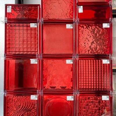 Bộ sưu tập các mẫu gạch kính màu cam khối rỗng AVSING