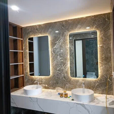 Gương đèn led nhà vệ sinh Gương đèn led nhà vệ sinh