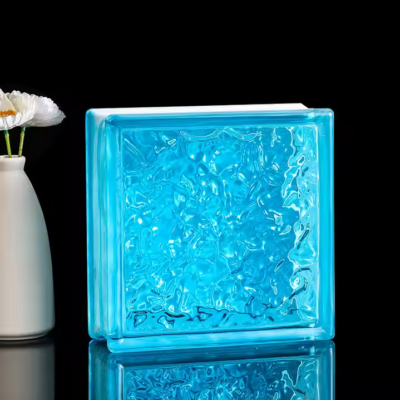 Gạch kính sóng màu đỏ 190x190x80mm AVSING