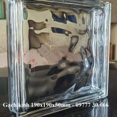 Gạch kính trơn khối rỗng 190x190x50mm AVSING