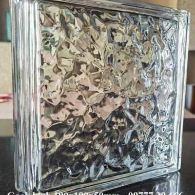 Gạch kính vân mây khối rỗng 190x190x50mm AVSING