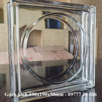 Gạch kính mặt trời khối rỗng 190x190x50mm AVSING